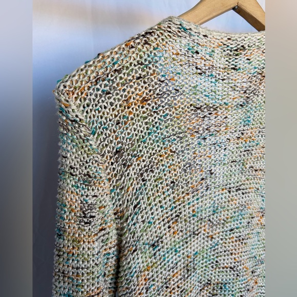 BCBGMAXAZRIA Marled Knit Y2K Sweater Slouchy Cardigan size XL - Picture 7 of 8